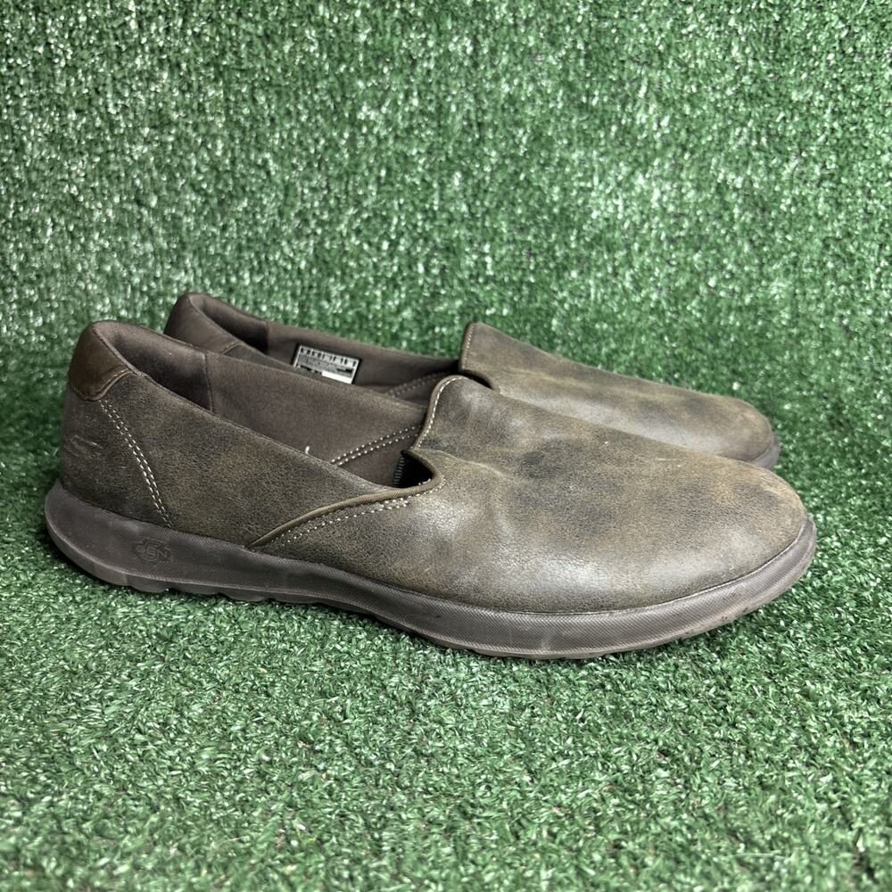 Skechers GOGA Max Lite Queenly Women’s Size‎ 9 Sneaker Shoe Slip On Brown 15414